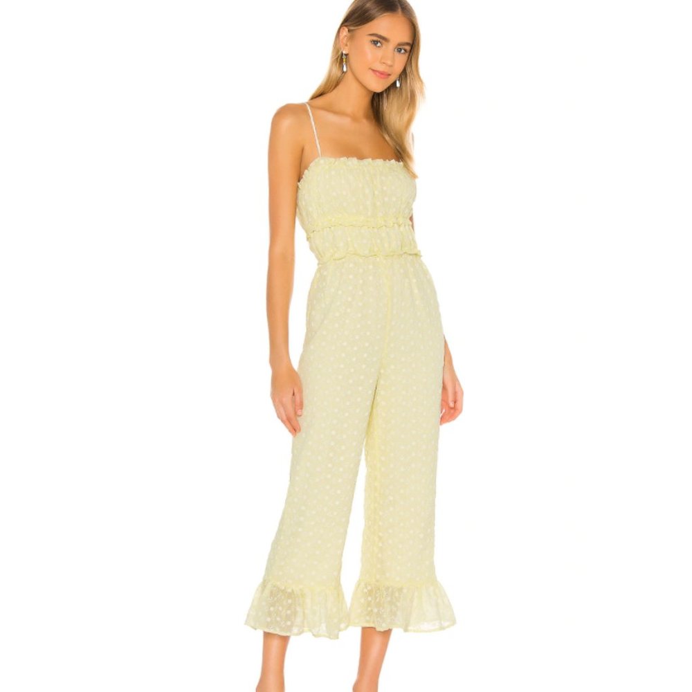 NWT! MAJORELLE Sylvan Jumpsuit in Light Yellow